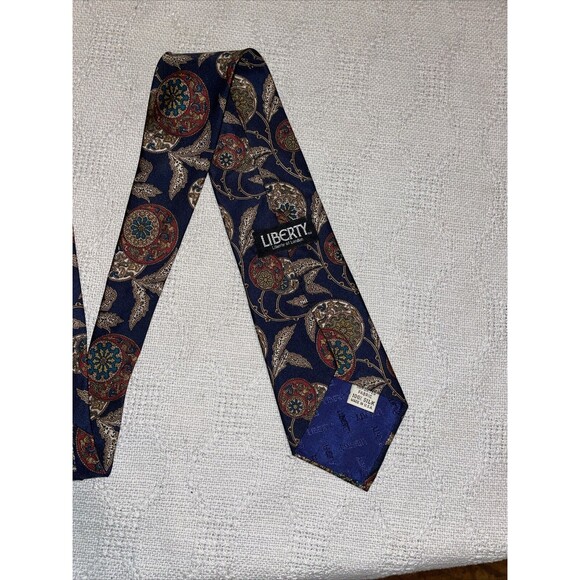 Liberty Of London Men’s Dress Tie Size 56” 3.75” Black Floral Business Formal - Picture 9 of 12